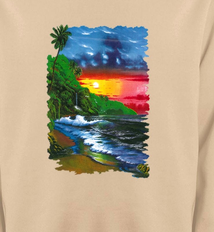Coucher de soleil sur la mer