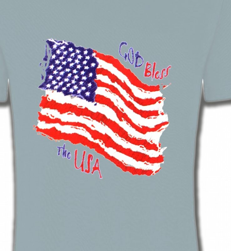 Drapeau God bless the USA