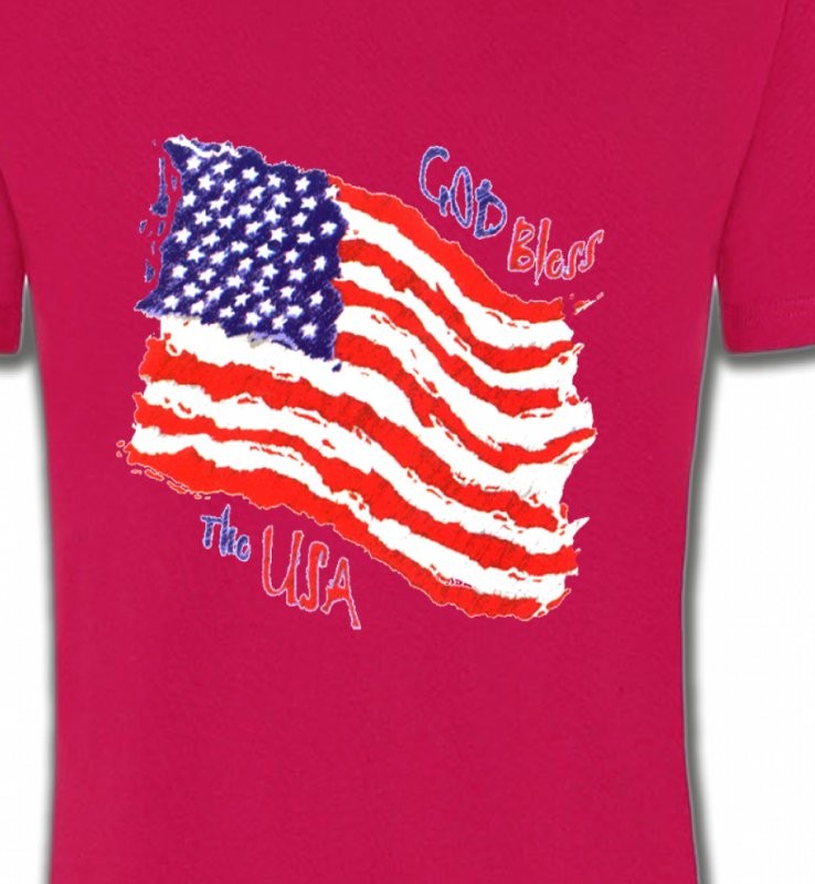 Drapeau God bless the USA
