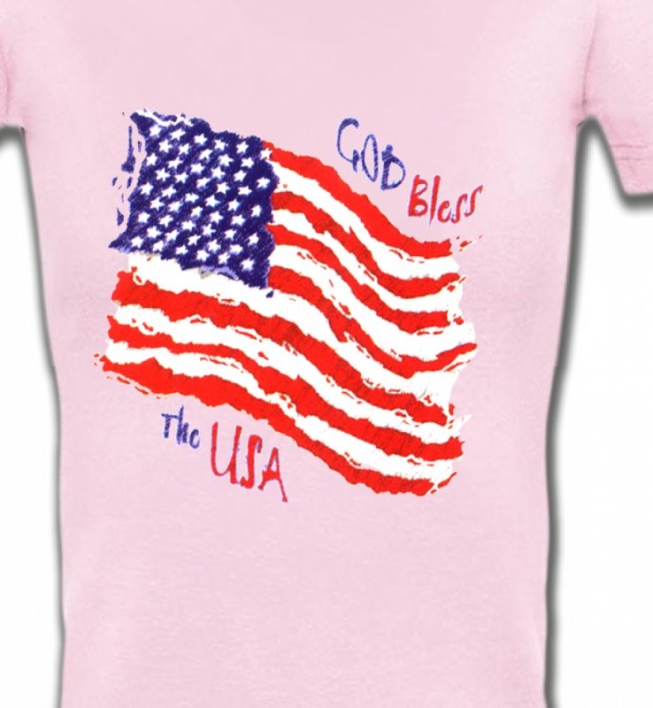 Drapeau God bless the USA