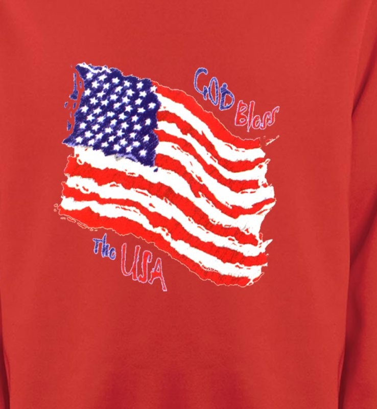 Drapeau God bless the USA