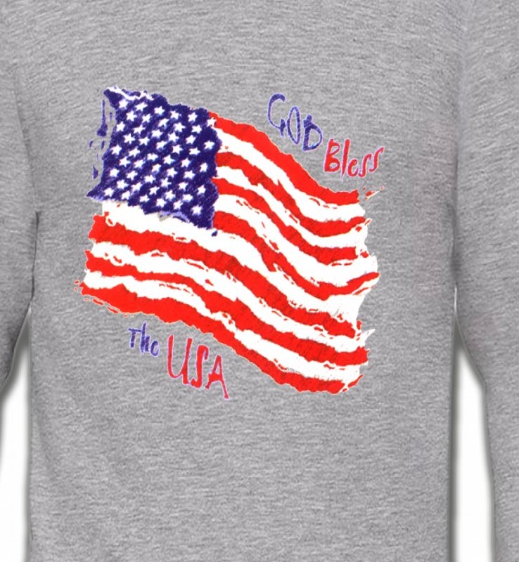 Drapeau God bless the USA