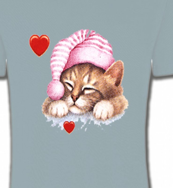Chaton avec bonnet rose (S2)