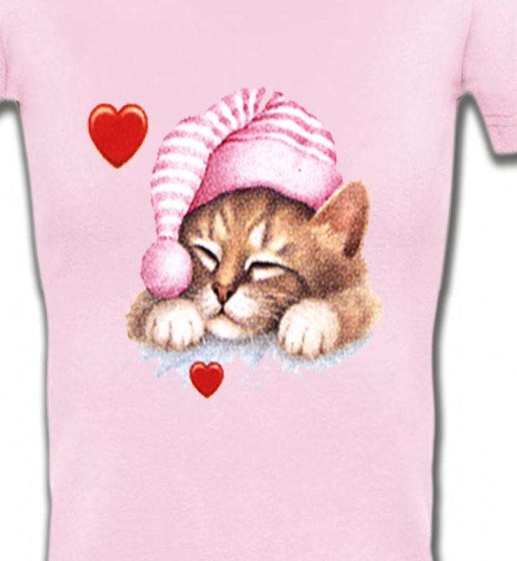 Chaton avec bonnet rose (S2)