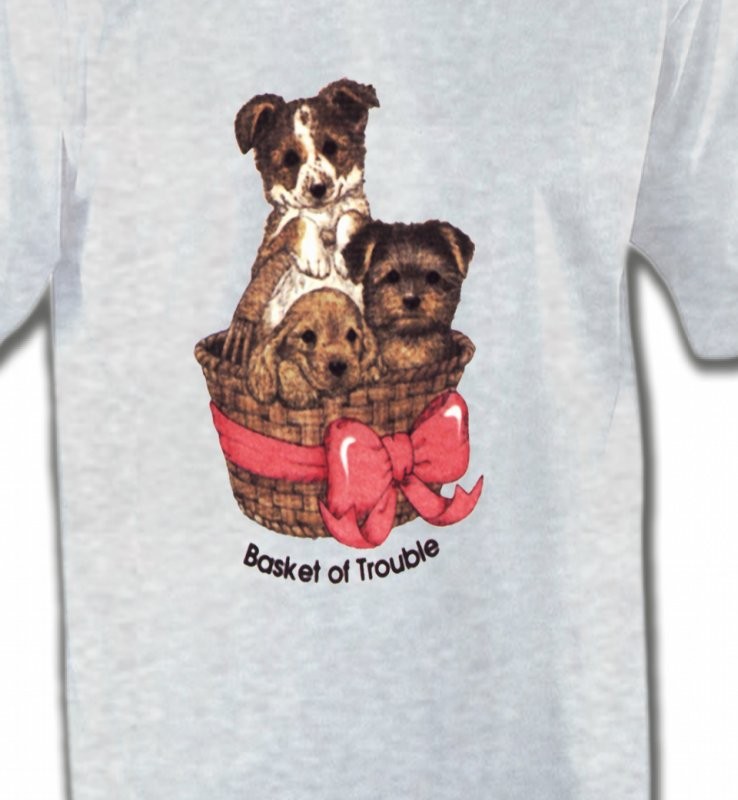 Chiots dans un panier (L)