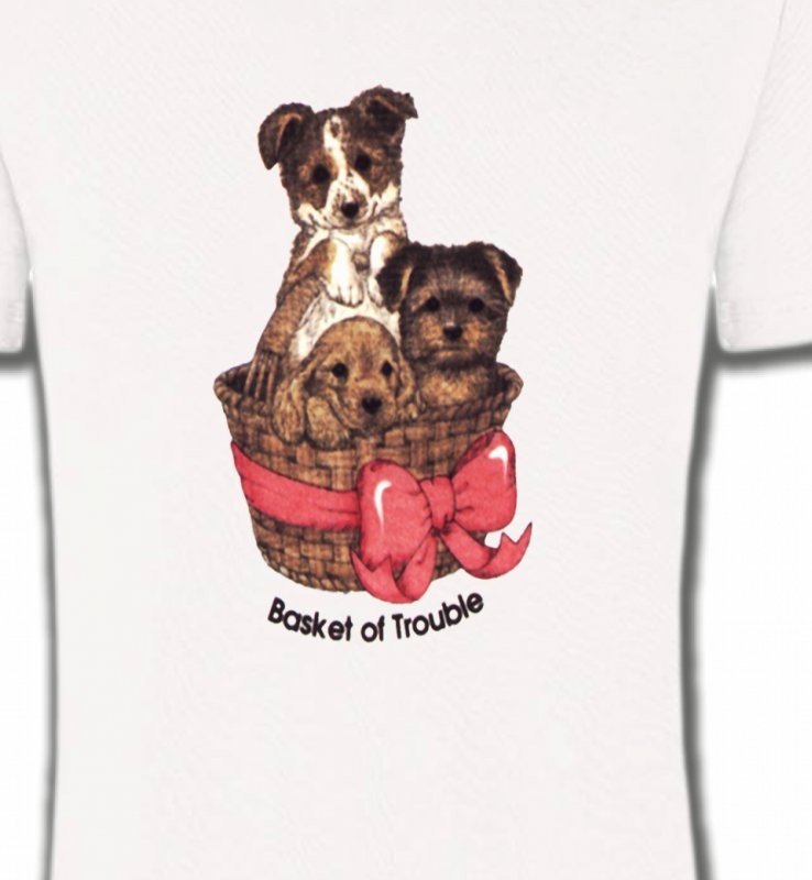 Chiots dans un panier (L)