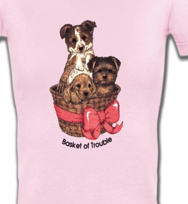 Chiots dans un panier (L)