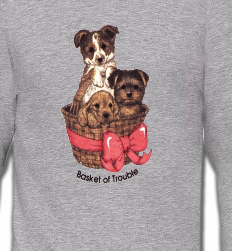 Chiots dans un panier (L)