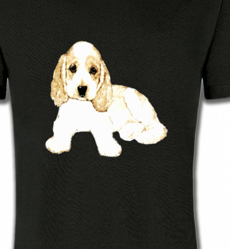 Cocker chiot blanc (F)