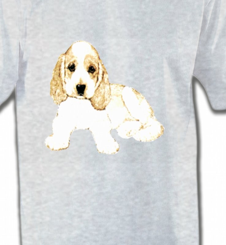Cocker chiot blanc (F)