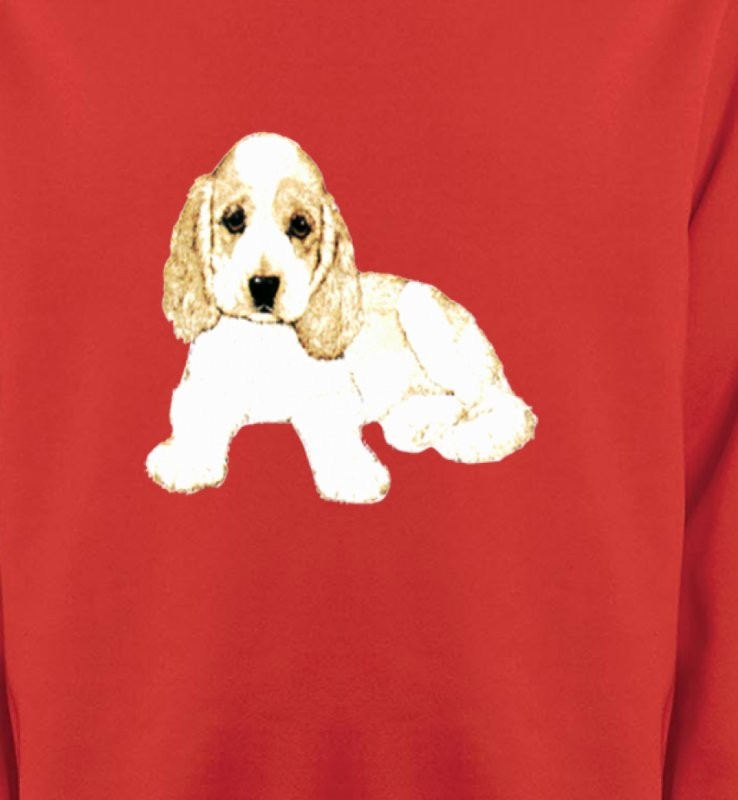 Cocker chiot blanc (F)