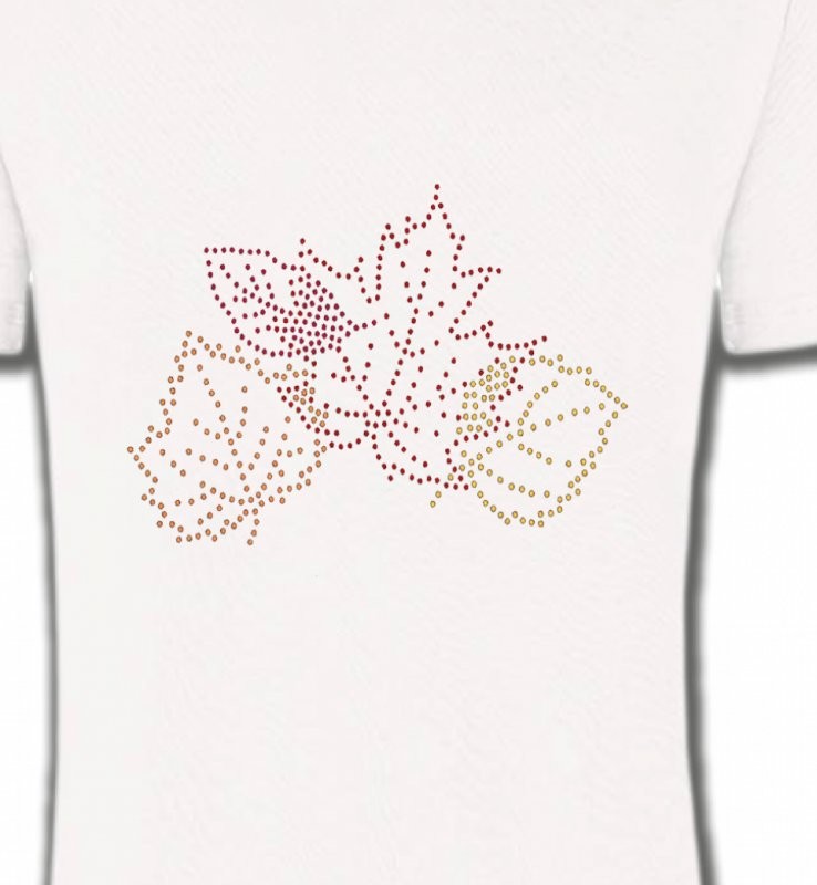 Strass feuilles d'arbre