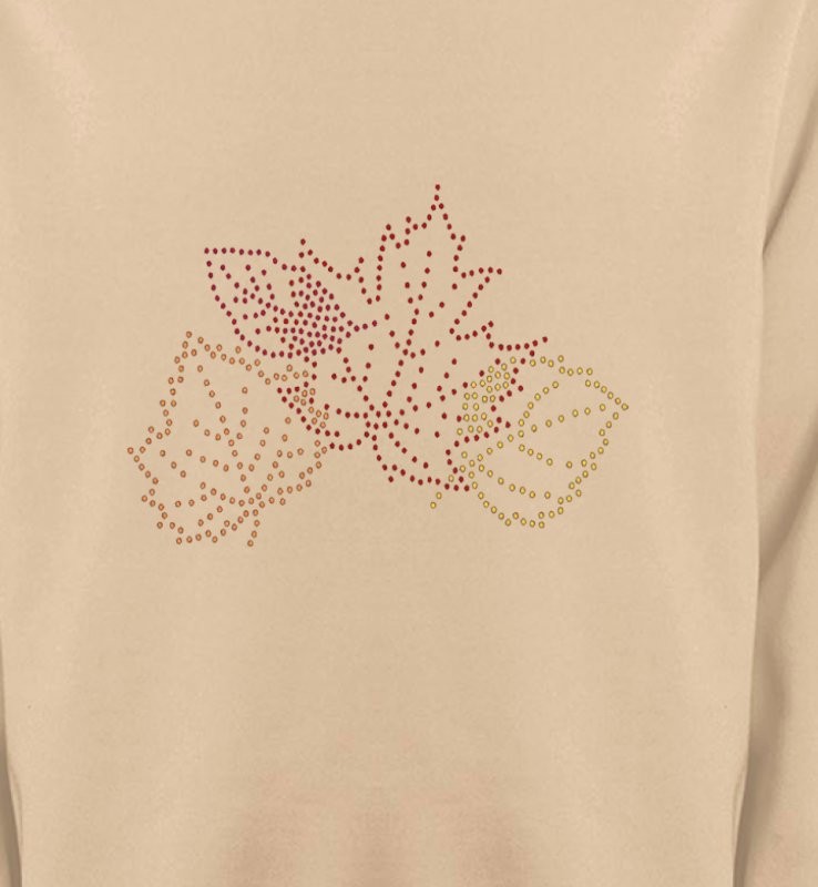 Strass feuilles d'arbre