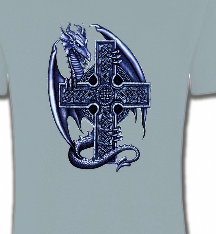 Dragon et sa croix celtique (Y5)