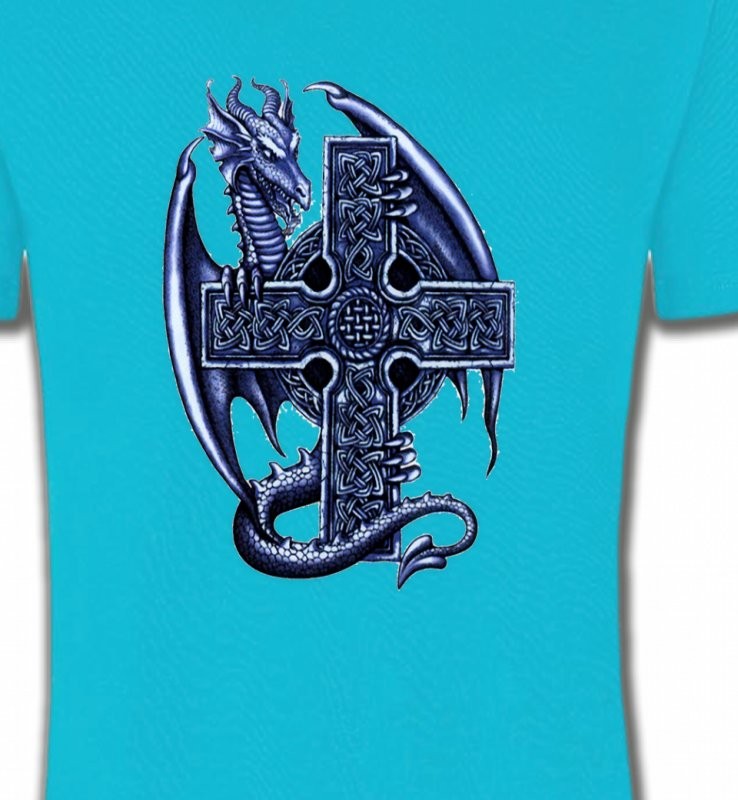 Dragon et sa croix celtique (Y5)