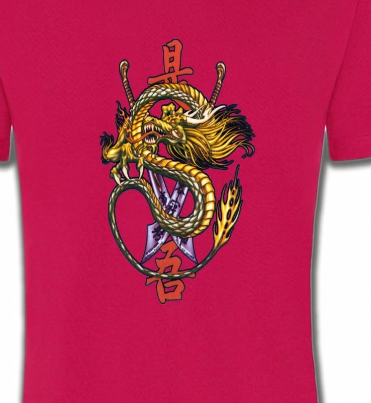Dragon chinois et épée