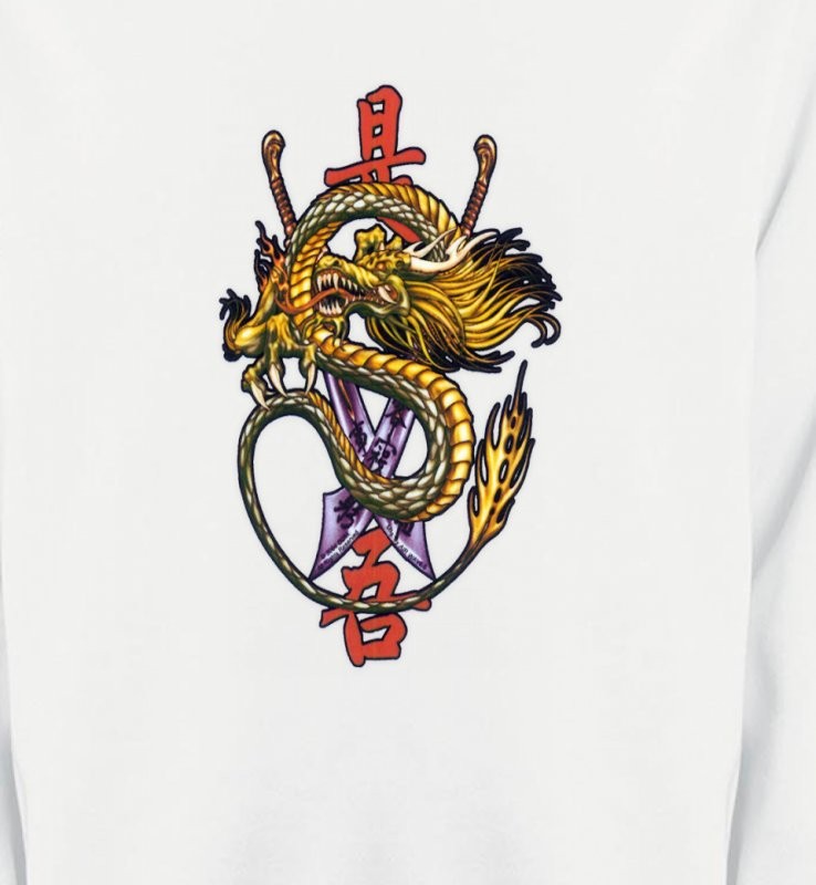 Dragon chinois et épée