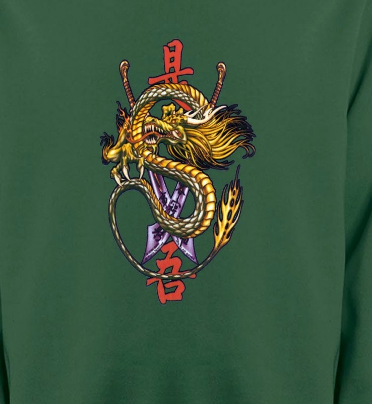 Dragon chinois et épée