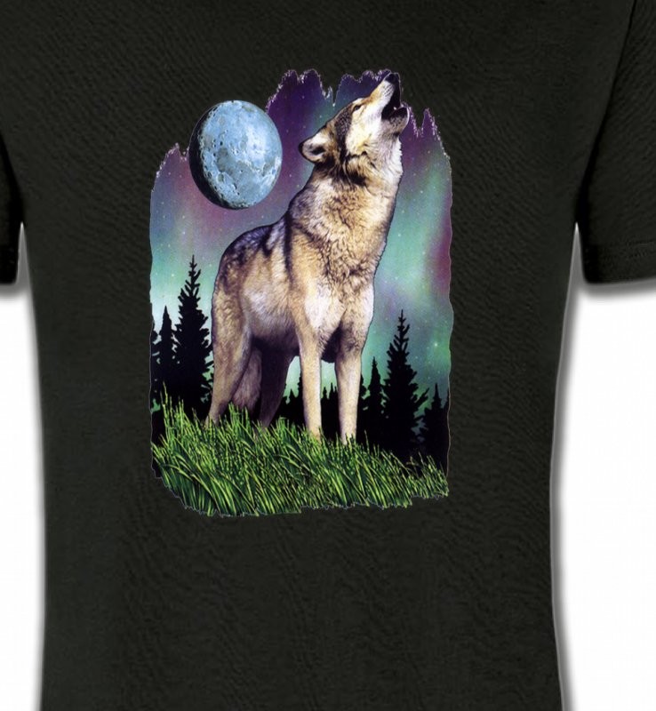 Loup  sous la lune  (B)