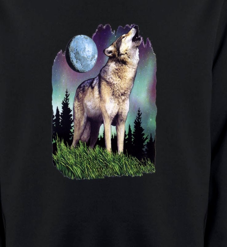 Loup  sous la lune  (B)