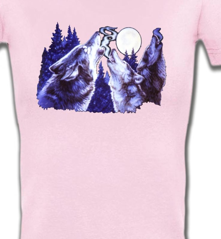 Loups hurlants dans la nuit