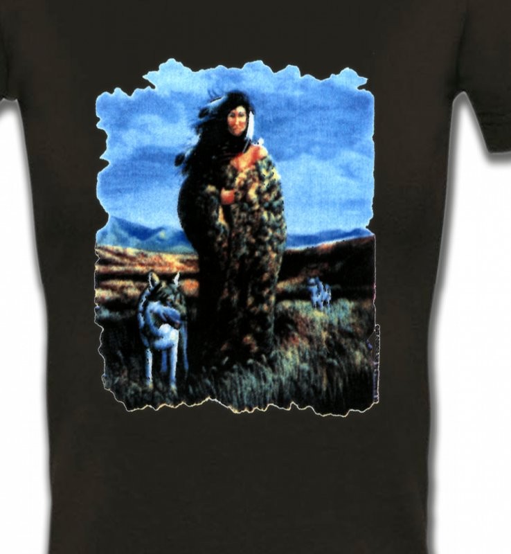 Loup indienne paysage (V)