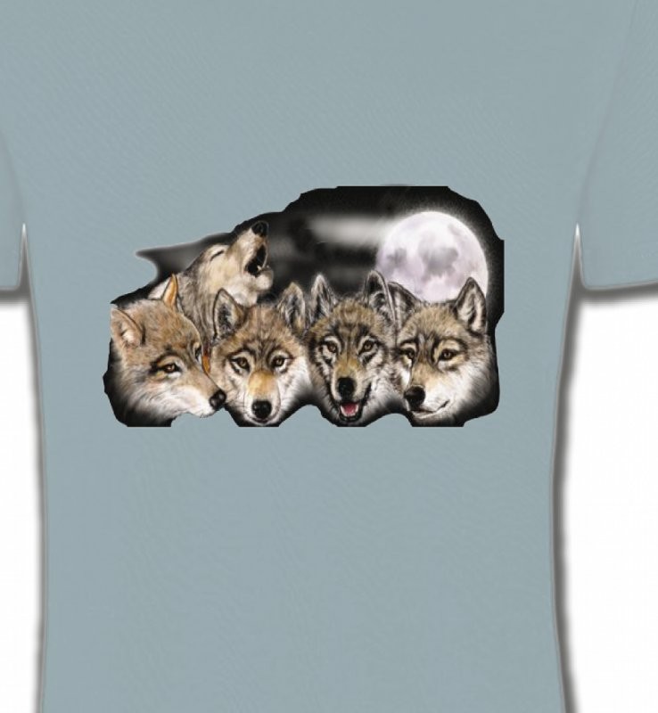 Têtes de loups en groupe (K)