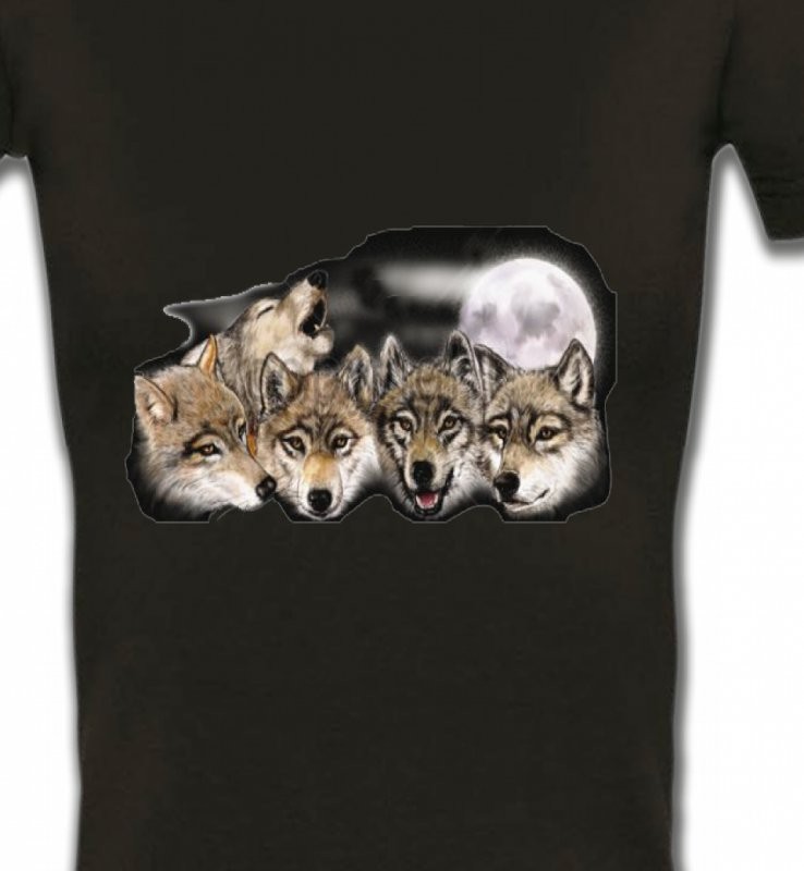 Têtes de loups en groupe (K)