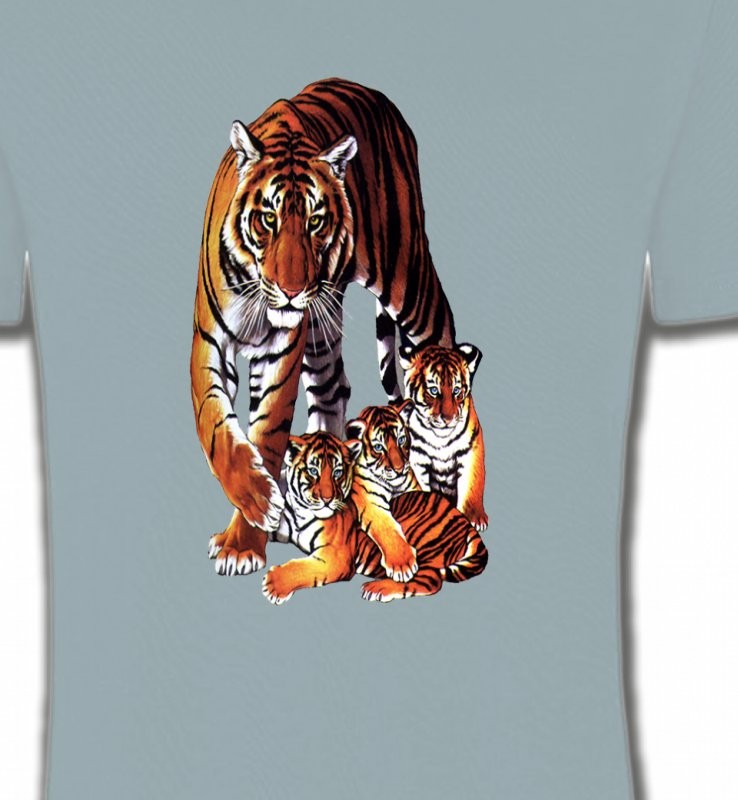 Maman tigre et ses 3 petits