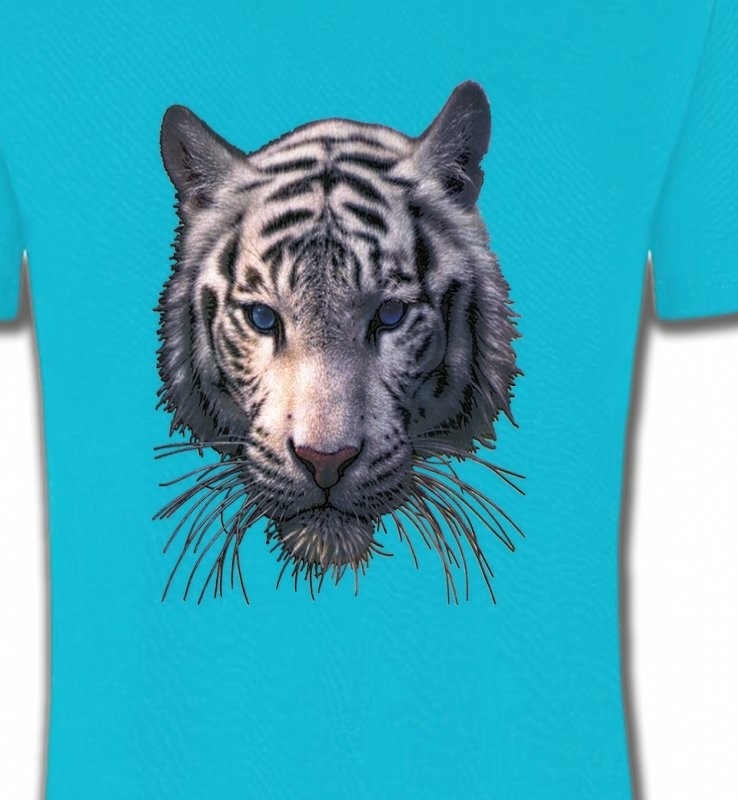 Tête de tigre blanc (X)