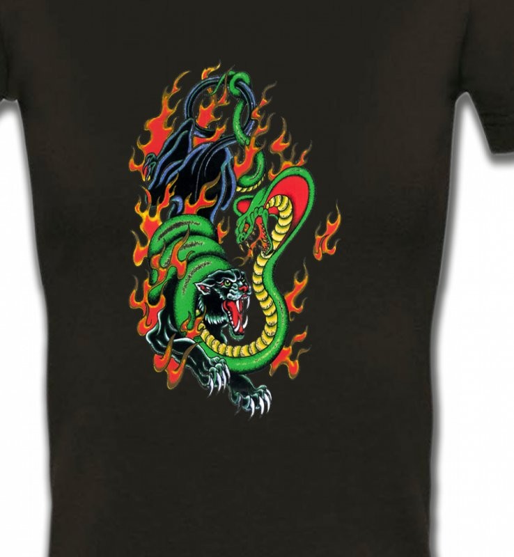 Tigre noir et Cobra