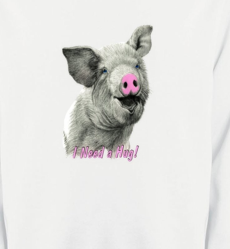 Cochon gris nez rose (C)