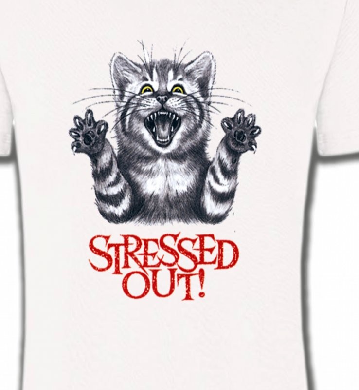 Chat humour Stressed Out (V)