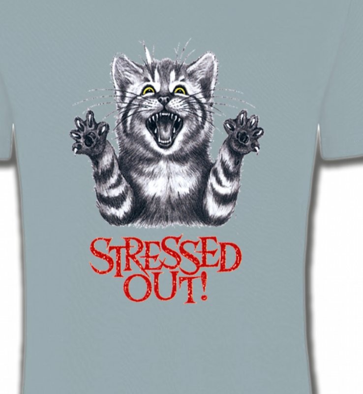 Chat humour Stressed Out (V)