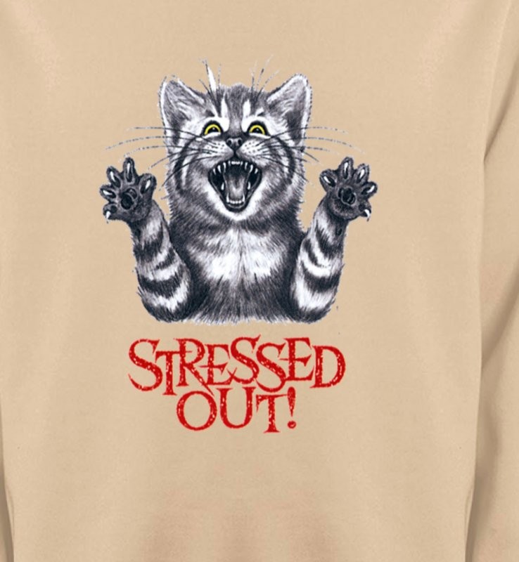 Chat humour Stressed Out (V)
