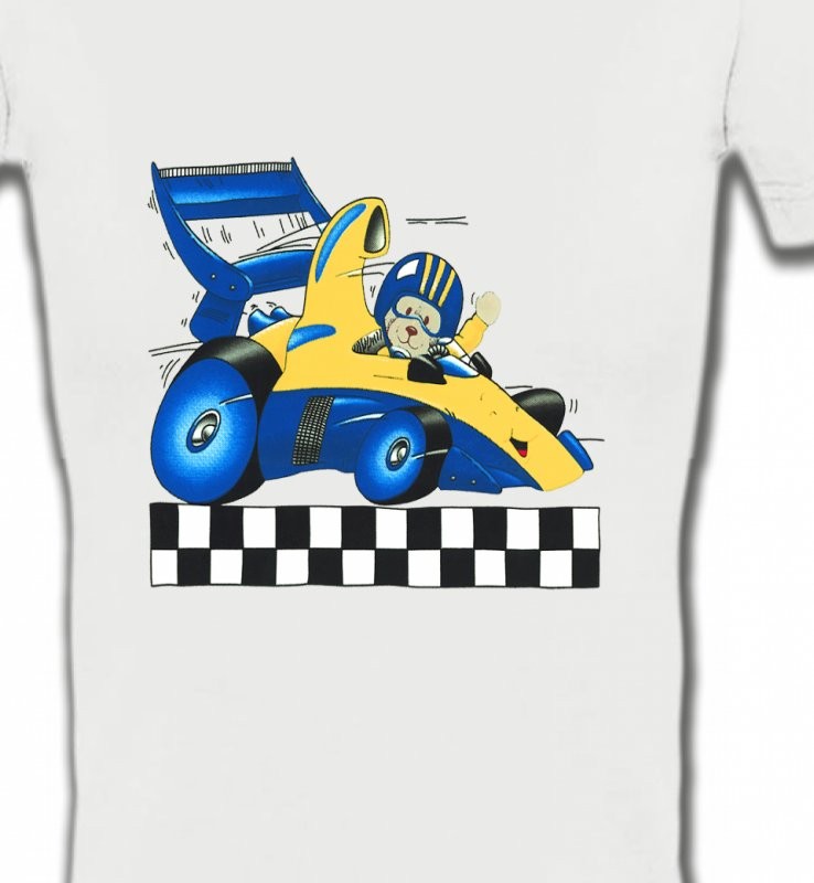 Voiture de course avec nounours (J2)
