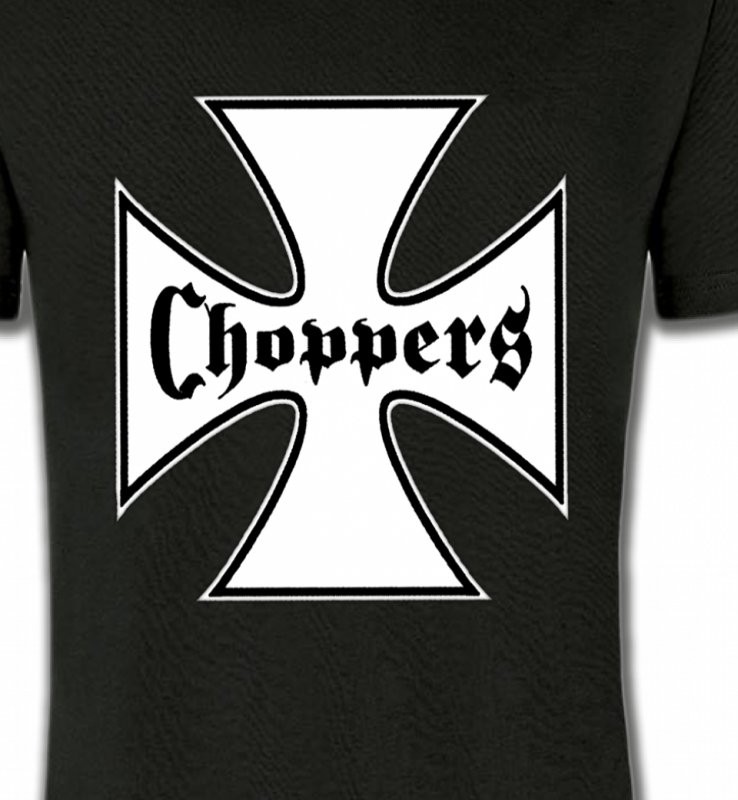 Croix Choppers blanche (Bikers)