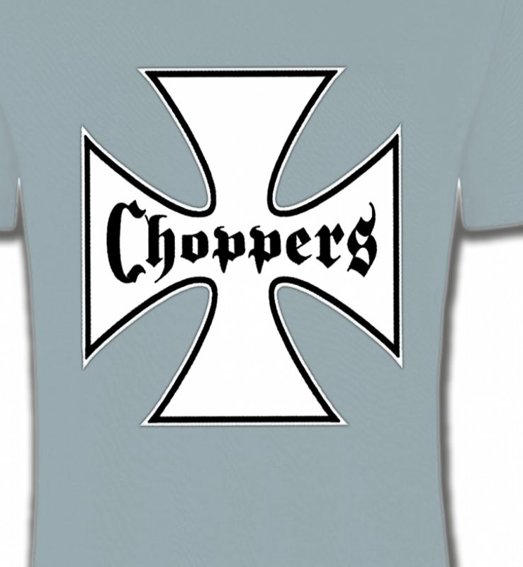 Croix Choppers blanche (Bikers)