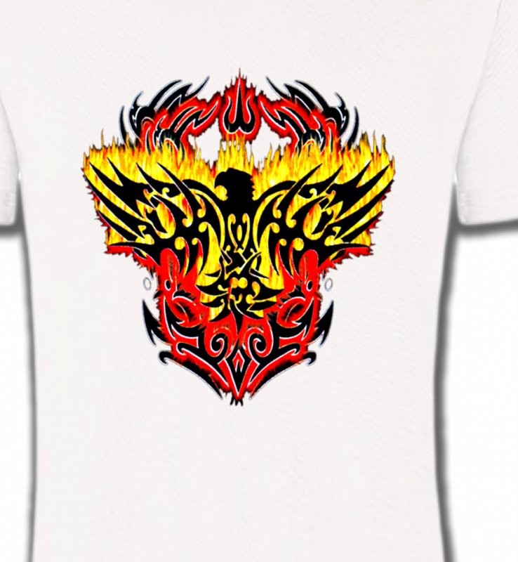 Aigle tribal aigle flamme