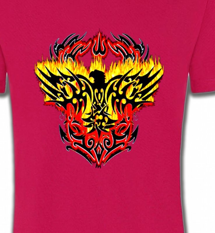 Aigle tribal aigle flamme