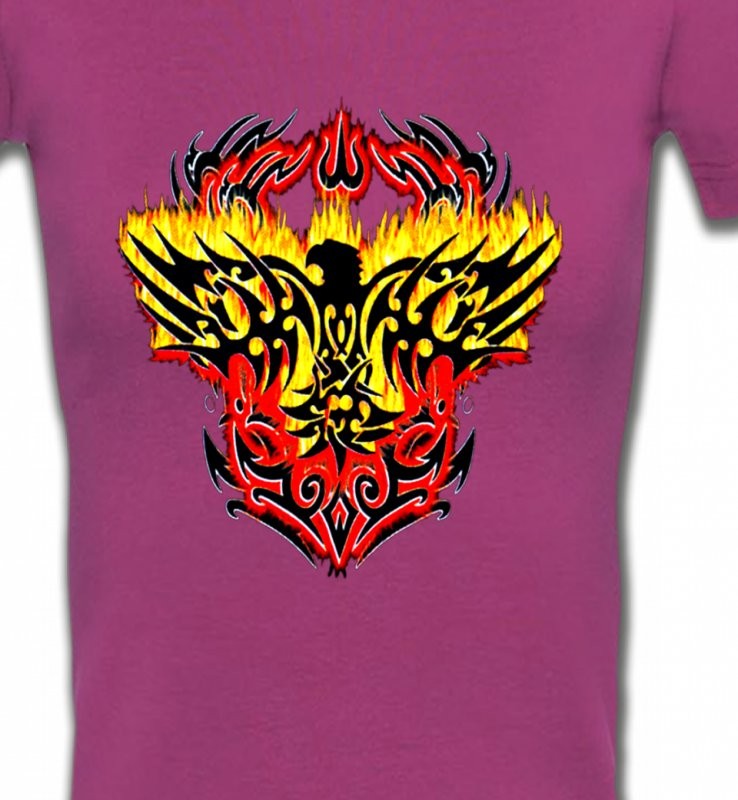 Aigle tribal aigle flamme