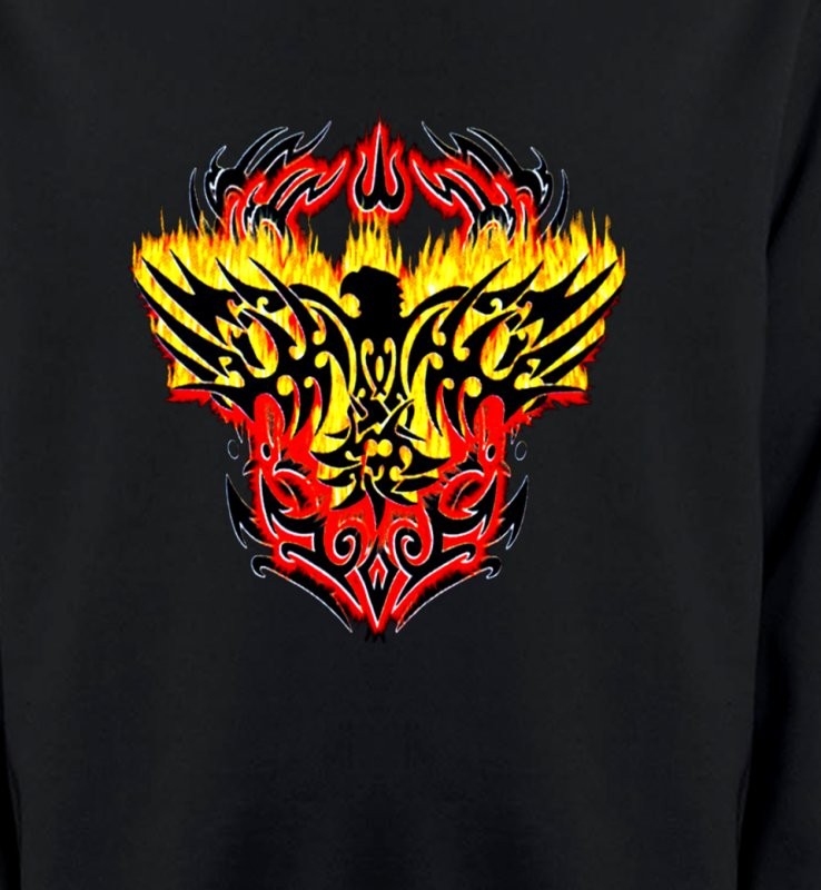 Aigle tribal aigle flamme