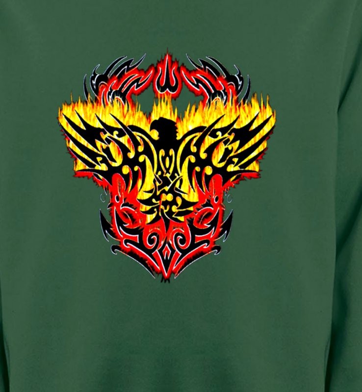 Aigle tribal aigle flamme