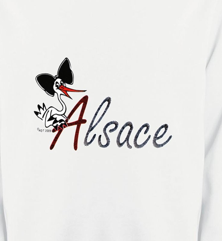 Cigogne à la coiffe Alsacienne