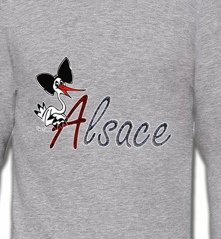 Cigogne à la coiffe Alsacienne