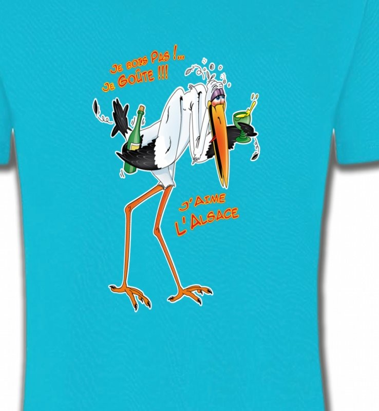 Cigogne J'aime l'Alsace