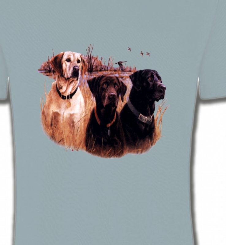 Trois chiens de chasse