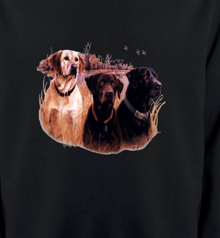 Trois chiens de chasse