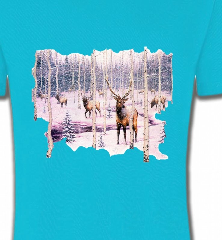 Cerf neige