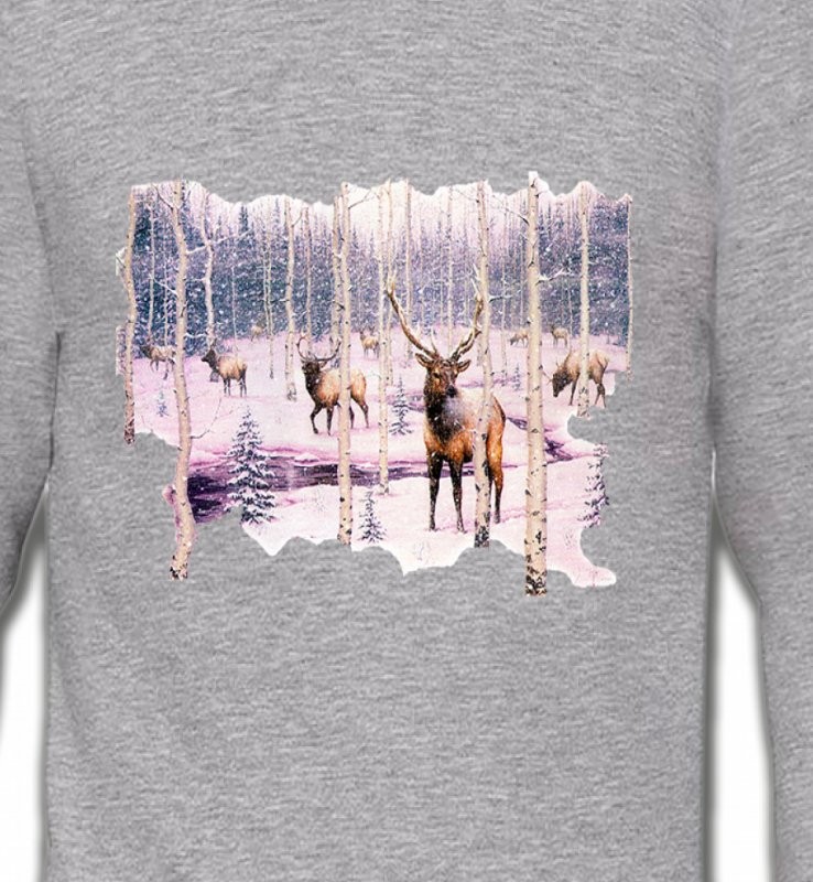 Cerf neige